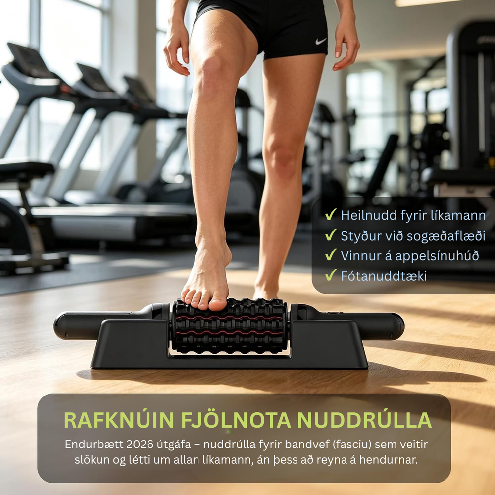 Rafmagns nuddrúlla með rauðljósameðferð
