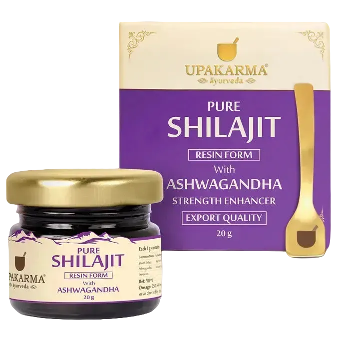 SHILAJIT Kvoða með ASHWAGANDHA 20g