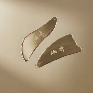 Gua Sha Koparskafa & alhliða sæt möndlu olía